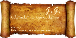 Gömöri Genovéva névjegykártya